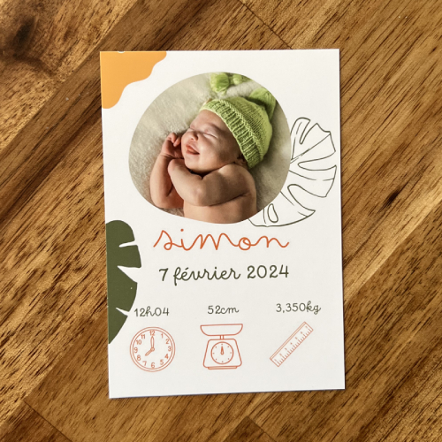 faire-part naissance magnet