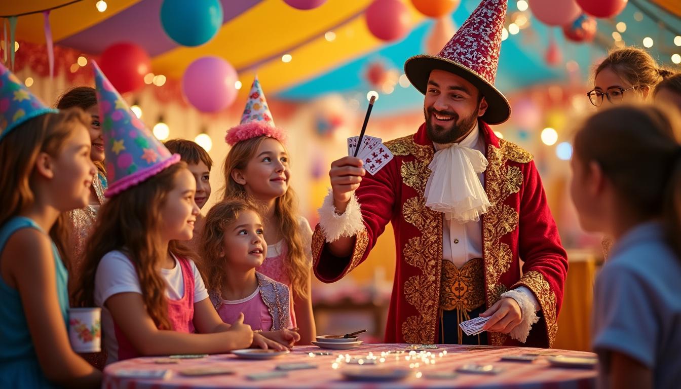 organisez une fête d’anniversaire inoubliable pour votre enfant avec un magicien professionnel. spectacles interactifs, rires et magie garantis pour émerveiller tous les petits invités !