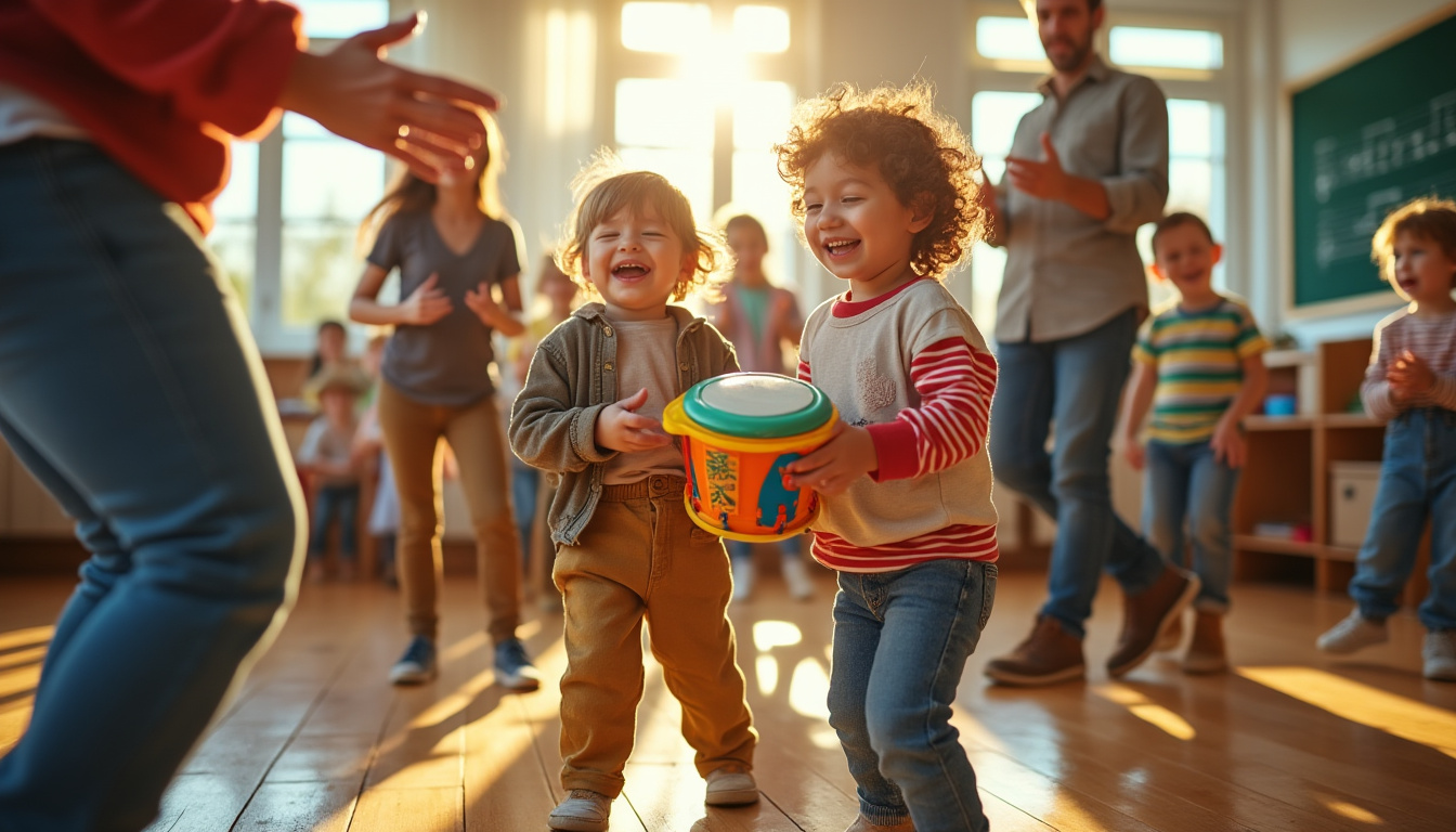 Jeux musicaux en maternelle : comment les parents peuvent y participer