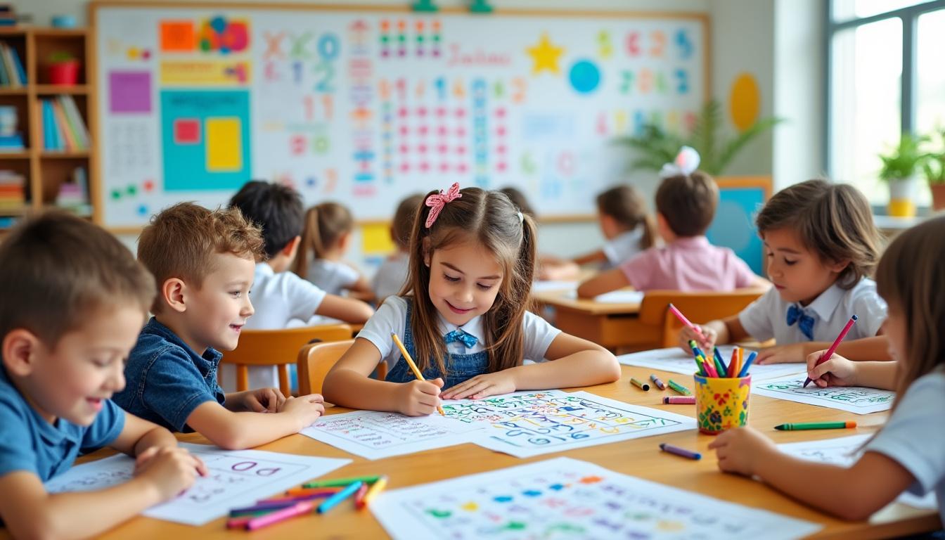découvrez le coloriage magique alliant tables de multiplication et créativité pour rendre l'apprentissage ludique et efficace. un allié incontournable pour l'éducation des enfants.