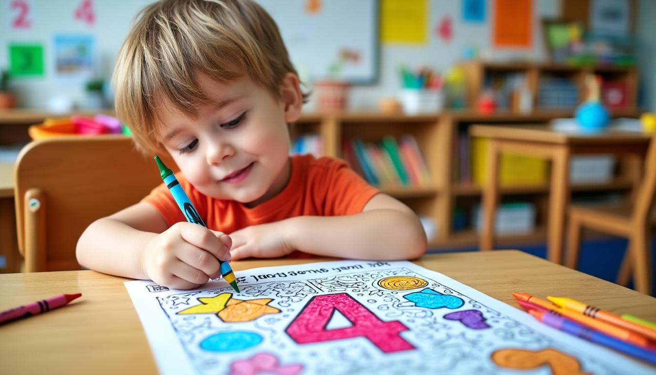 découvrez comment le coloriage magique avec la table de 4 transforme l'apprentissage des mathématiques en une activité ludique et captivante pour les enfants.
