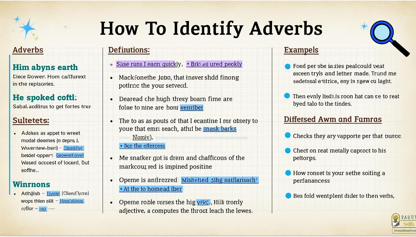 découvrez comment créer une carte mentale efficace avec des adverbes pour enrichir vos écrits et discours, et captiver votre audience avec des expressions précises et variées.