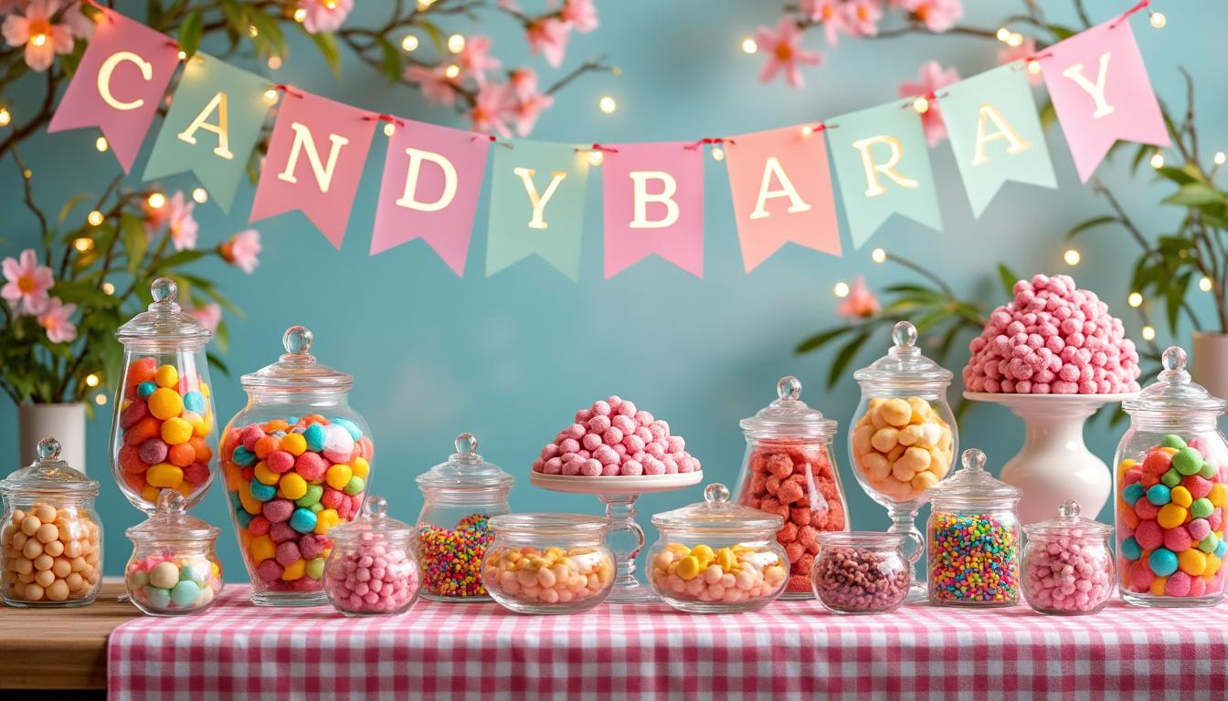 découvrez les tendances incontournables pour créer un bar à bonbons coloré, idéal pour ajouter une touche festive et gourmande à vos événements.