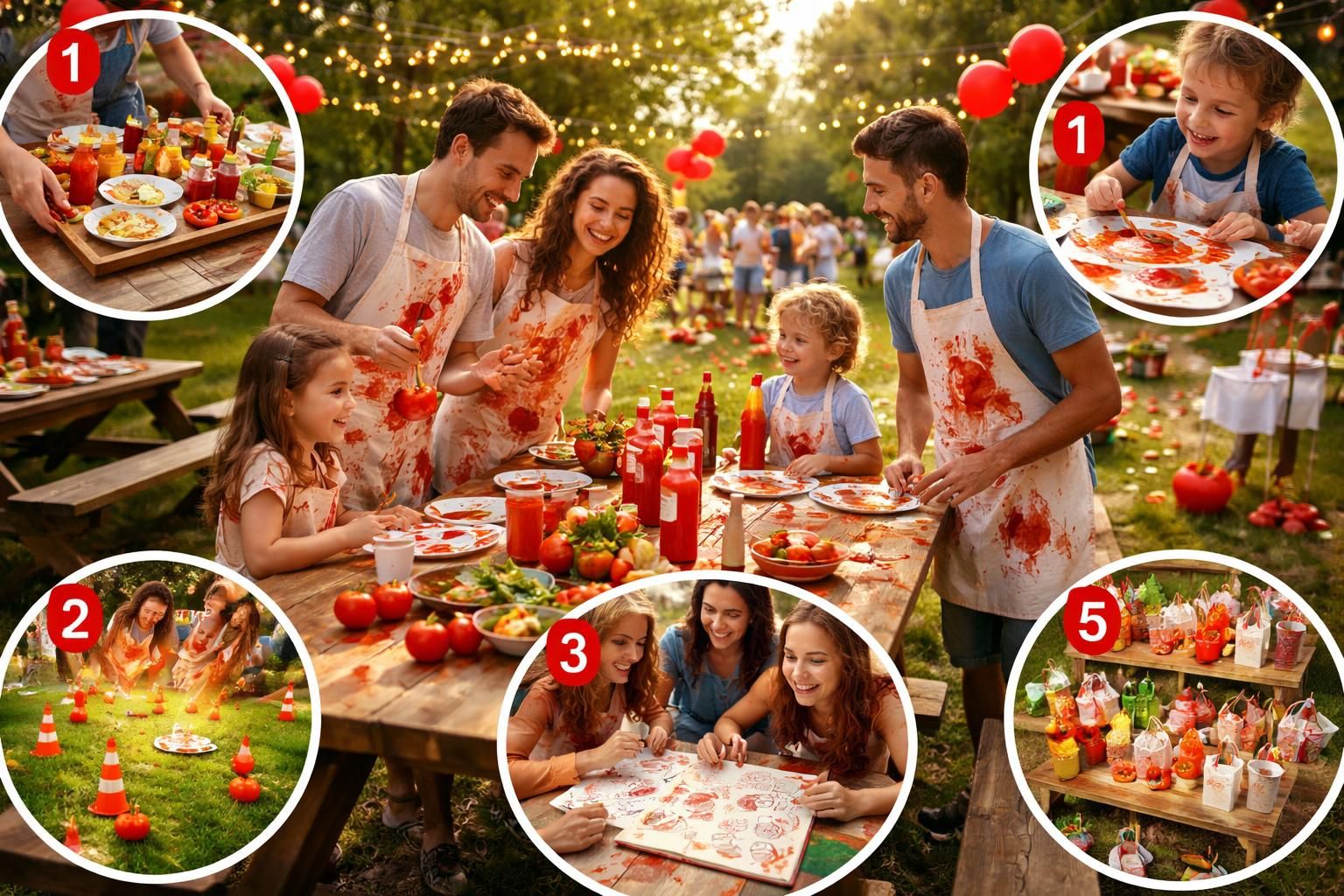 5 astuces pour organiser un jeu de la tomate ketchup inoubliable lors de vos fêtes