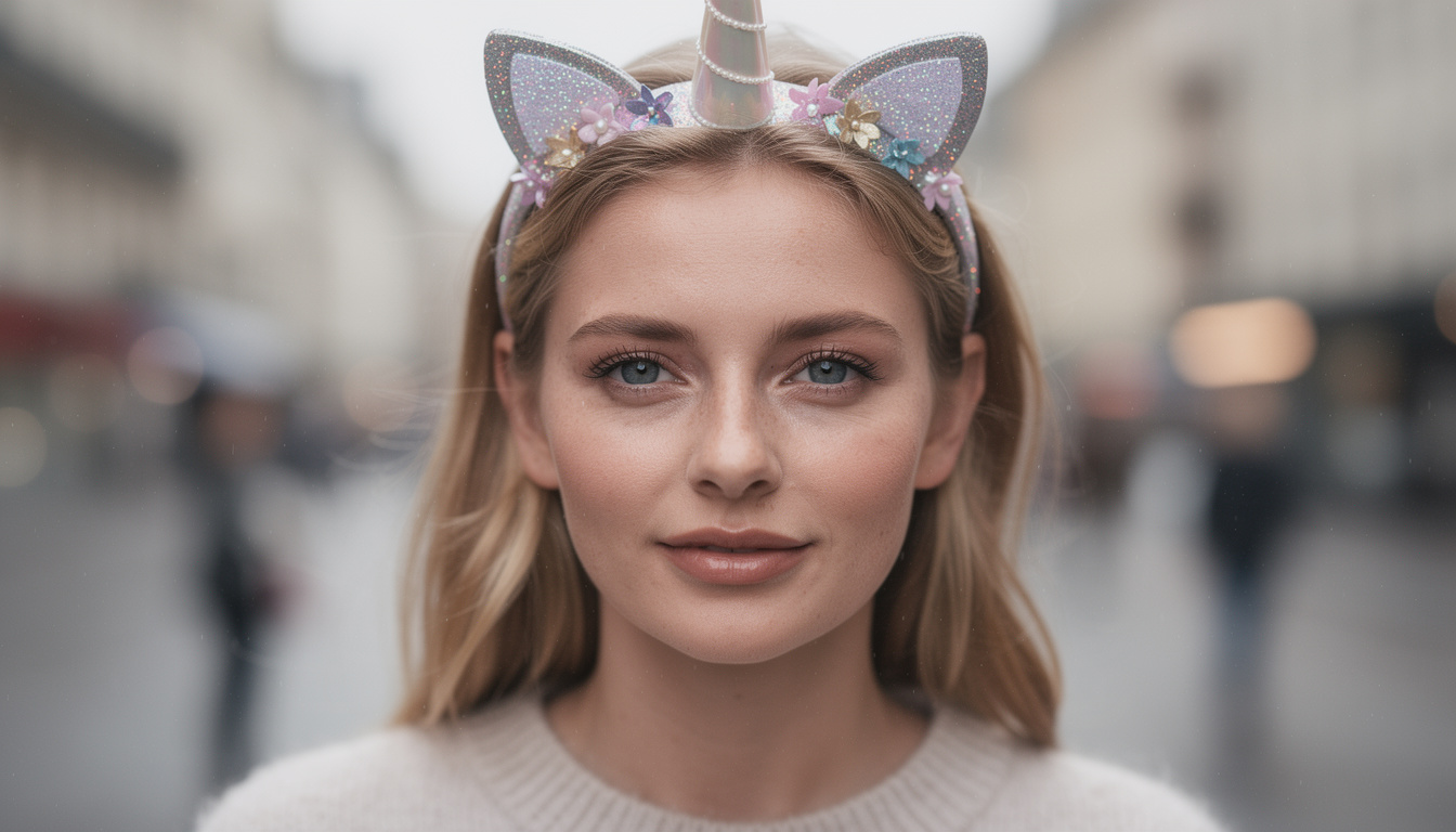 découvrez le bandeau licorne à paillettes, l'accessoire incontournable pour ajouter une touche féerique et fun à votre look. parfait pour les amateurs de mode créative et originale.