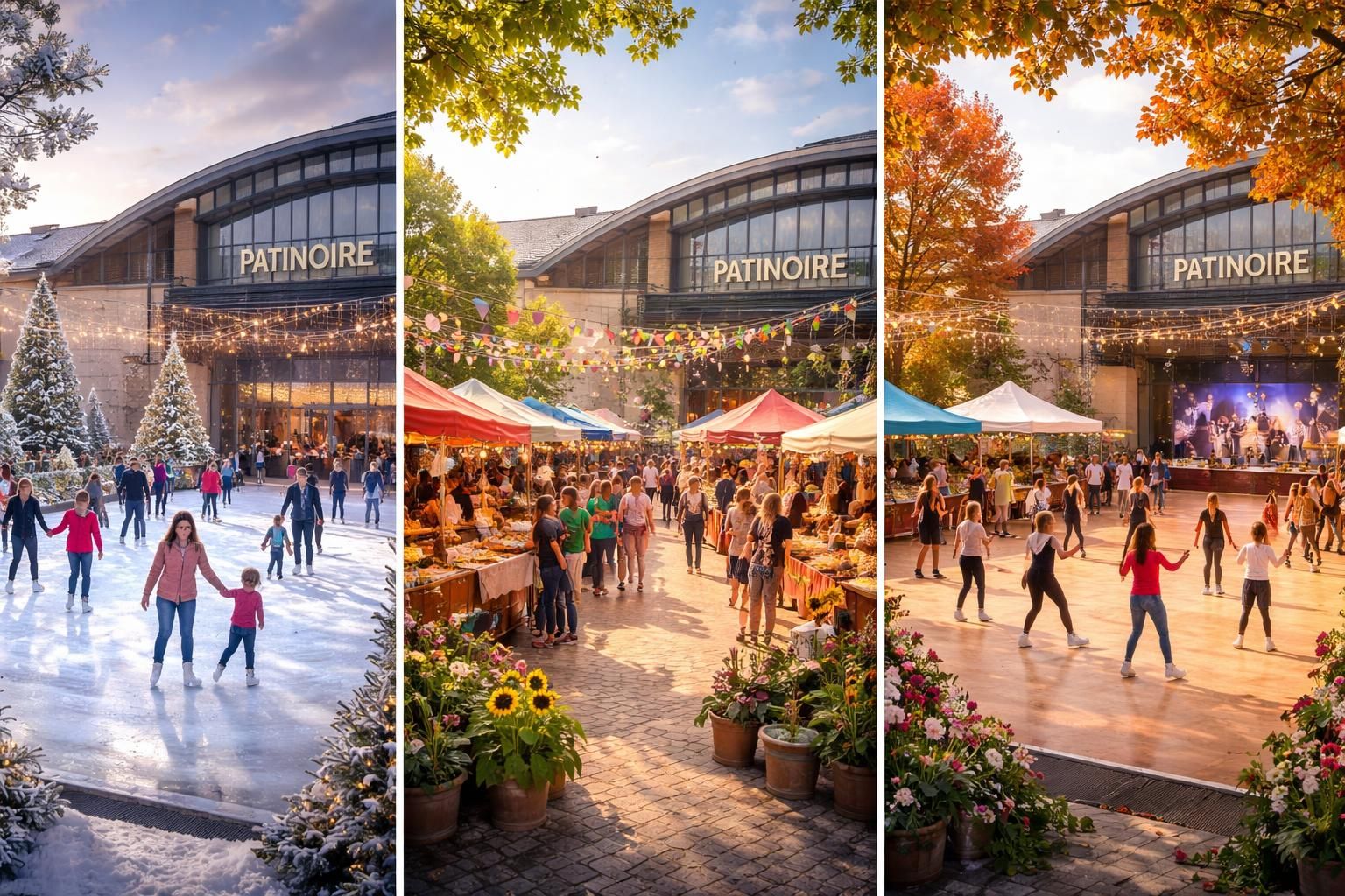 Comment la patinoire à Dijon s&rsquo;adapte aux événements locaux et aux saisons