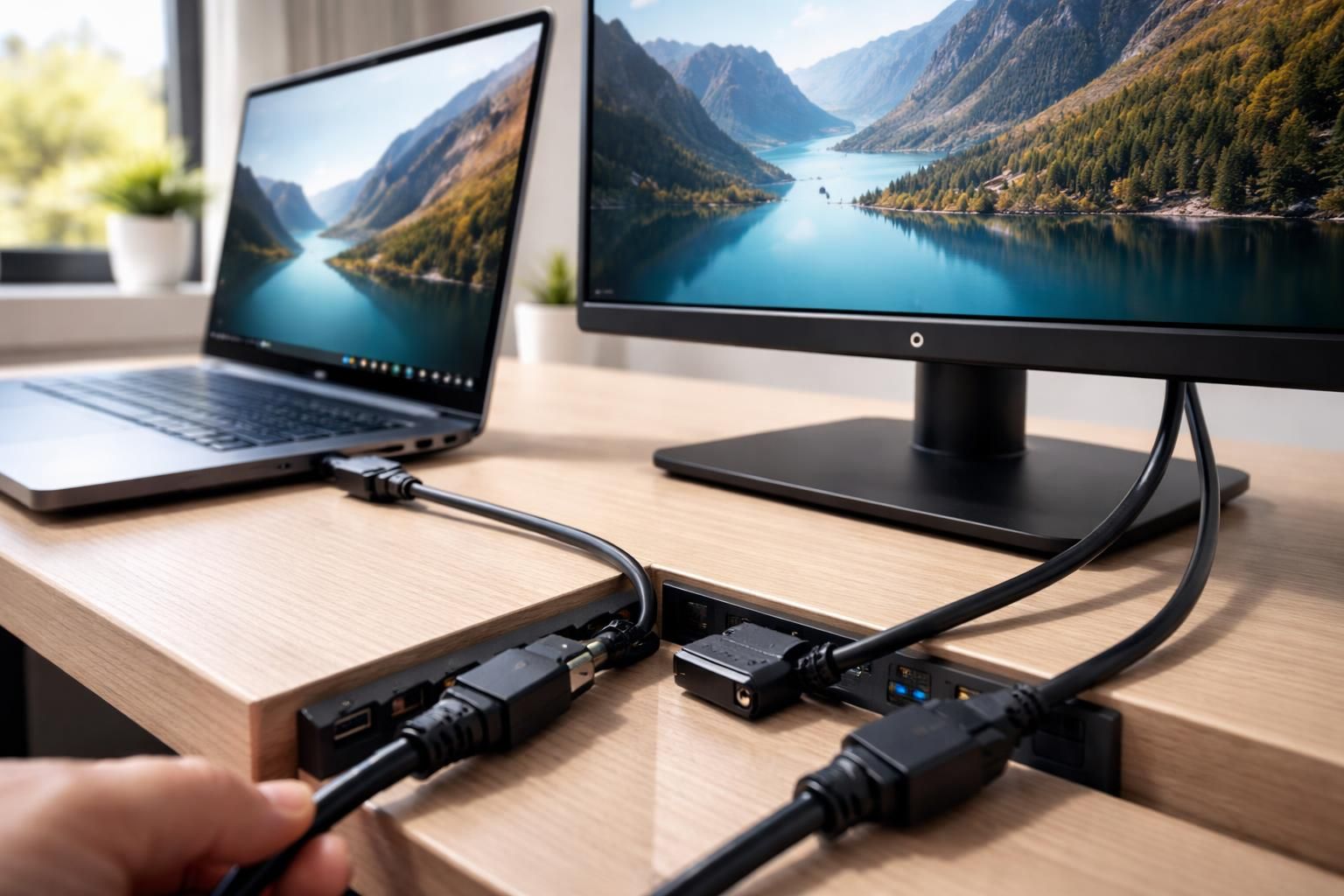 Guide : brancher un PC portable à un écran de bureau