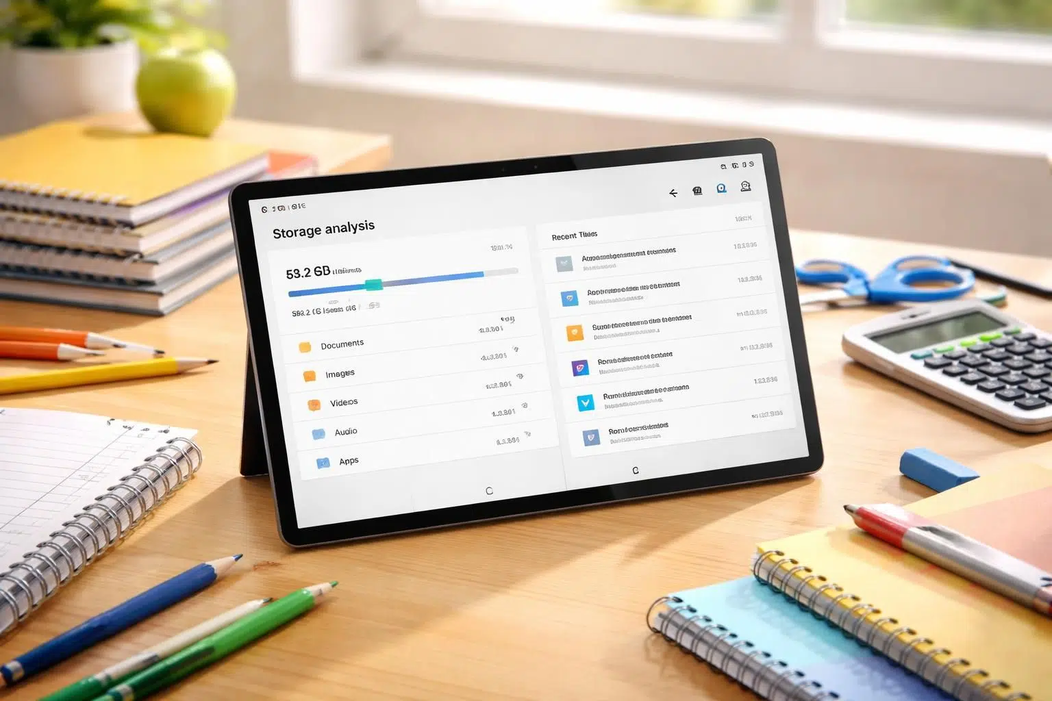 apprenez à gérer efficacement le stockage et les fichiers sur votre tablette samsung, idéale pour l'école et l'organisation de vos cours.