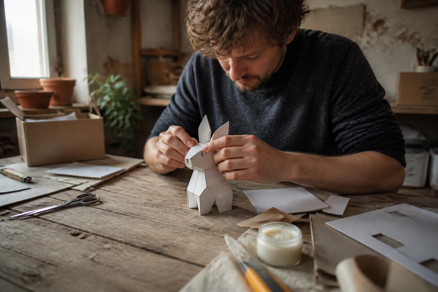 apprenez à fabriquer un paper toy facilement avec un patron simple et du matériel recyclé. une activité créative, écologique et ludique pour tous.