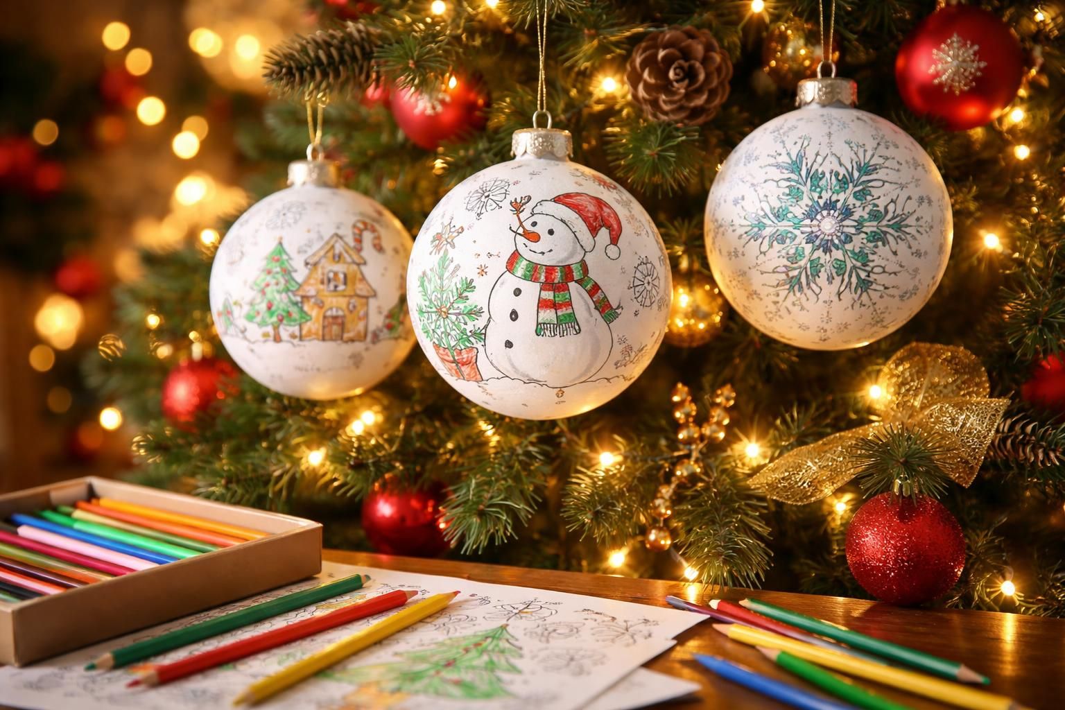 découvrez comment les boules de noël à colorier apportent une touche personnelle et créative à votre décoration festive, pour des fêtes uniques et colorées.