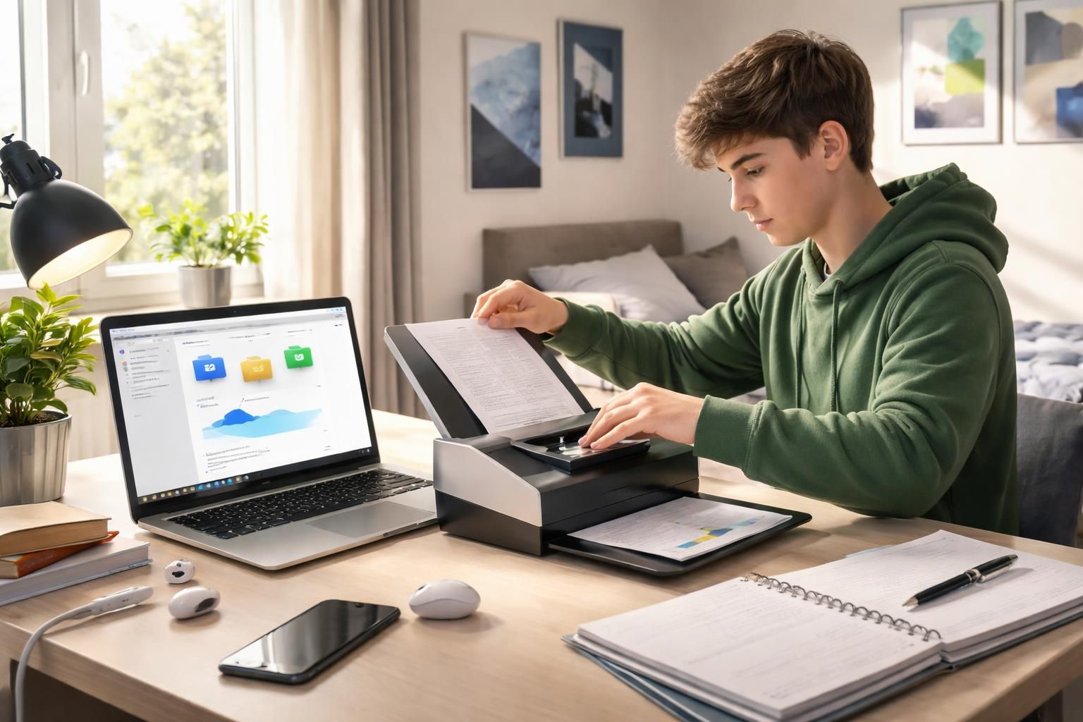 découvrez notre guide pratique pour apprendre aux adolescents comment scanner leurs documents directement vers drive ou onedrive facilement et efficacement.