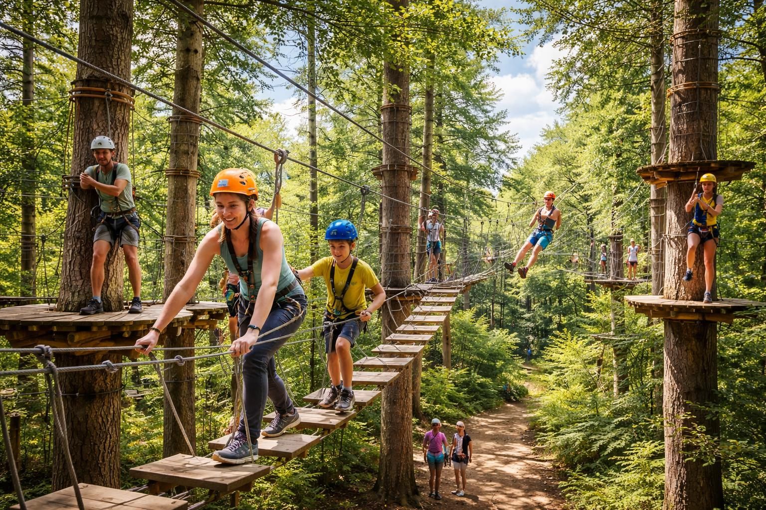 découvrez l'aventure en plein air à rennes avec l'acrobranche : une activité ludique et sportive idéale pour toute la famille, entre sensations fortes et nature préservée.