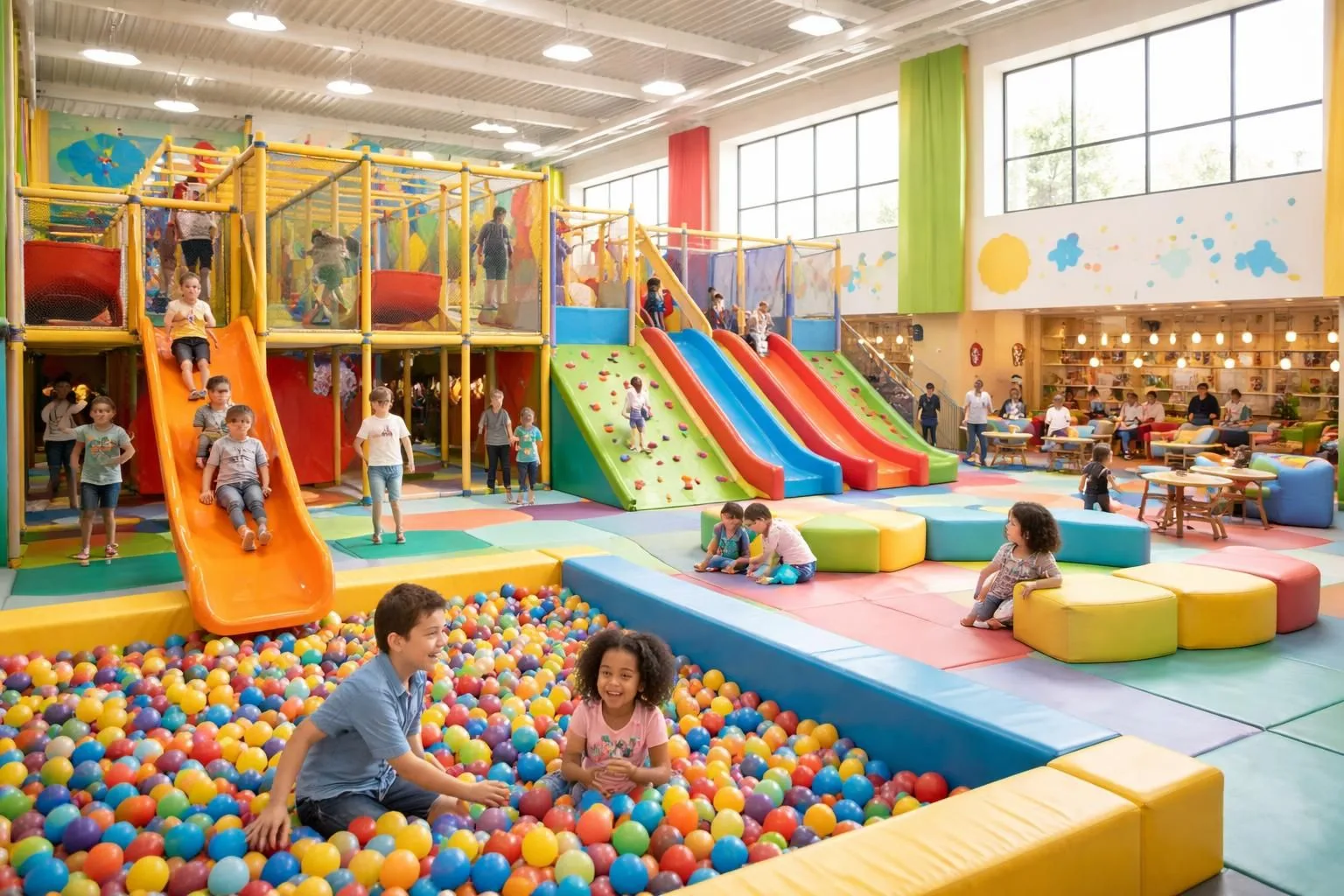 découvrez notre parc de jeux couvert à douai, un espace sécurisé et divertissant où les enfants peuvent s'amuser en toute tranquillité, quelles que soient les conditions météo.
