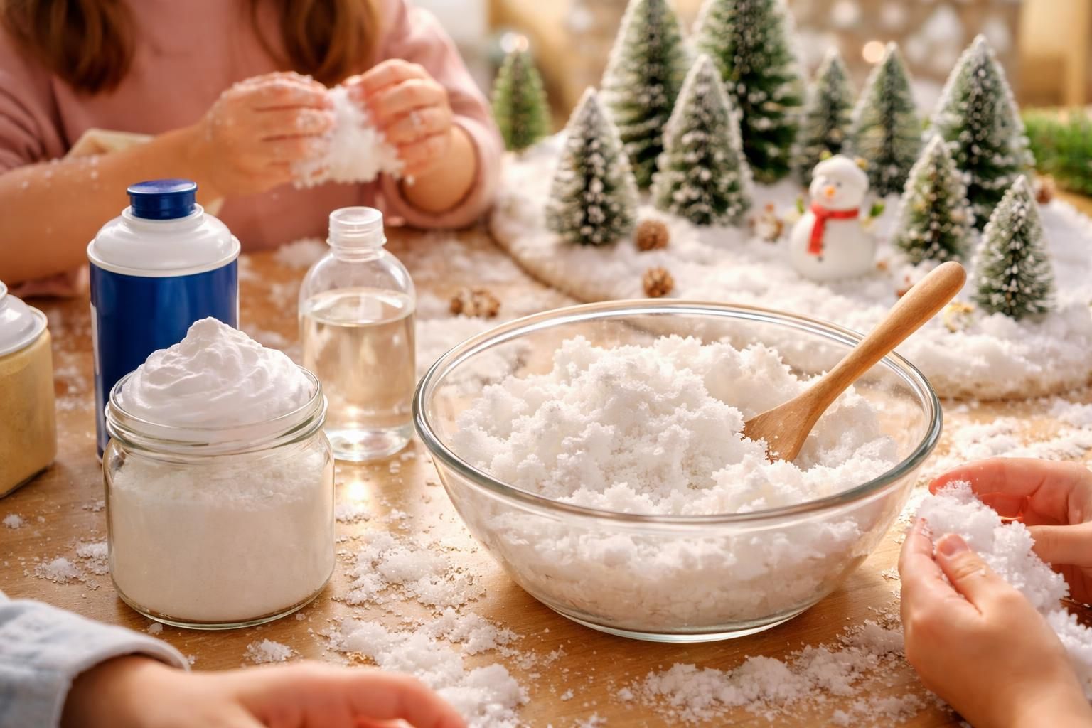 découvrez comment créer facilement de la fausse neige artificielle pour réaliser un magnifique paysage hivernal chez vous. une activité ludique et créative pour petits et grands.