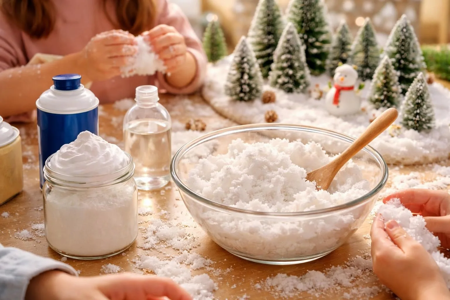 découvrez comment créer facilement de la fausse neige artificielle pour réaliser un magnifique paysage hivernal chez vous. une activité ludique et créative pour petits et grands.